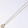 Secondhand Christian Dior CD Round Pendant Necklace