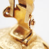 Secondhand Chanel Vintage Round Clip-On Earrings Metal with Faux