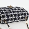Secondhand Chanel Square Classic Single Flap Bag Quilted Tweed