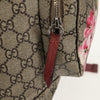 Secondhand Gucci Buckle Backpack Blooms Print GG