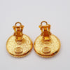 Secondhand Chanel Vintage CC Round Button Clip-On Earrings