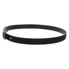 Secondhand Chanel Logo Belt Black Leather Accessories