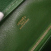 Secondhand Hermes Lorraine Bag Green Leather Bags