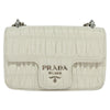 Secondhand Prada Chain Flap Shoulder Bag Nappa Gaufre