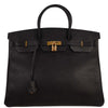 Secondhand Hermes Birkin Handbag Black Ardennes with Gold Hardware
