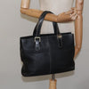 Secondhand Burberry Handle Tote Black Leather Accessories