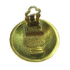 Secondhand Chanel CC Button Clip-On Earrings