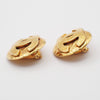 Secondhand Chanel Vintage Round CC Clip-On Earrings