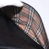 Burberry Convertible Briefcase Leather with London Check Coated Canvas