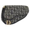 Christian Dior Saddle Zip Pouch Diorissimo Canvas