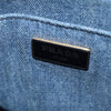 Secondhand Prada Canapa Tote Blue Denim Jeans Bags