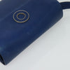 Secondhand Celine Circle logo Blue Leather Bags