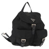 Prada Vela Double Front Pocket Backpack Tessuto with Saffiano Leather