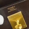 Hermes Kelly Handbag Vibrato and Box Calf with Gold Hardware