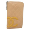Secondhand Chanel Cambon Zip Around Organizer Wallet Quilted