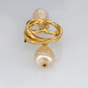Secondhand Chanel CC Coco Brooch Metal with Faux Pearls and Crystals