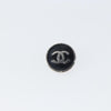 Secondhand Chanel CC Round Clip-On Earrings Enamel with