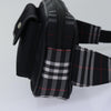 Secondhand Burberry Waist Bag Black Nylon Bags