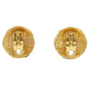 Secondhand Chanel Vintage Round CC Clip-On Earrings
