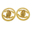 Secondhand Chanel Round CC Turnlock Clip-On Earrings