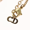 Secondhand Christian Dior CD Pendant Necklace Metal and Crystals