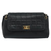 Chanel Chocolate Bar Accordion Reissue Flap Bag Quilted Lambskin