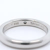 Secondhand Tiffany & Co. Elsa Peretti 1 Diamond Stacking Band Ring 950 Platinum with Diamond