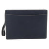 Secondhand Celine Clutch Bag Navy Leather Accessories