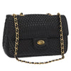 Bally Vintage Chain Shoulder Bag Quilted Leather