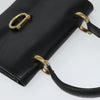 Secondhand Celine Gancini Handbag Black Leather Bags