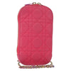 Christian Dior Lady Dior Phone Holder on Chain Cannage Quilt Lambskin