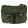 Secondhand Prada Zip Buckle Messenger Bag Tessuto