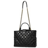 Secondhand Chanel Gold Bar Tote Quilted Aged