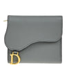 Christian Dior Saddle Trifold Flap Wallet Leather