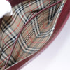 Secondhand Burberry Shoulder Bag Burgundy Leather Bags