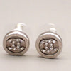 Secondhand Chanel Vintage Round CC Clip-On Earrings
