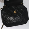 Chanel Vintage Octagon CC Flap Bag Quilted Leather