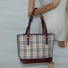 Secondhand Burberry Nova Check Tote Canvas and