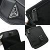 Secondhand Prada Logo Flap Messenger Tessuto