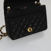 Chanel Full Flap Shoulder Bag Embossed Quilted Calfskin
