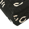 Secondhand Chanel Vintage Coco Logo Zip Around Handle Bag Quilted Printed