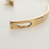 Secondhand Hermes Kelly Bracelet 18K Yellow Gold and Pave Diamonds