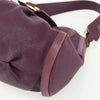 Secondhand Bvlgari Chandra Satchel Purple Leather Bags