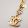 Secondhand Chanel Vintage Quilted CC Pendant Necklace