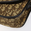 Christian Dior Vintage CD Flap Shoulder Bag Canvas