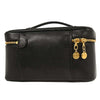Chanel Vintage Timeless Cosmetic Case with Mirror Caviar