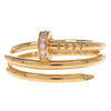 Secondhand Cartier Juste un Clou Double Ring 18K Rose Gold and Diamonds