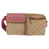 Secondhand Gucci Vintage Double Belt Bag GG Canvas with