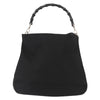Gucci Vintage Bamboo Handle Open Hobo Nylon