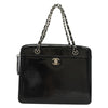 Secondhand Chanel Vintage CC Lock Pocket Chain Tote Patent